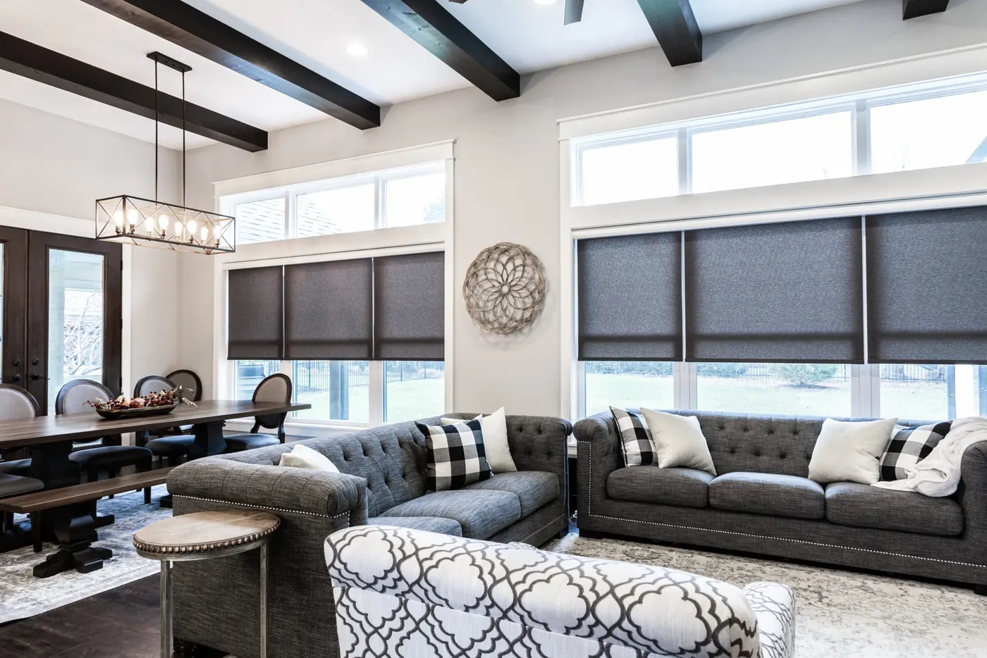 Custom shades measured and installed in Lebanon